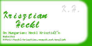 krisztian heckl business card